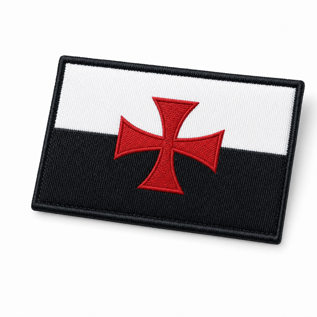 Templar Flag Patch - front view