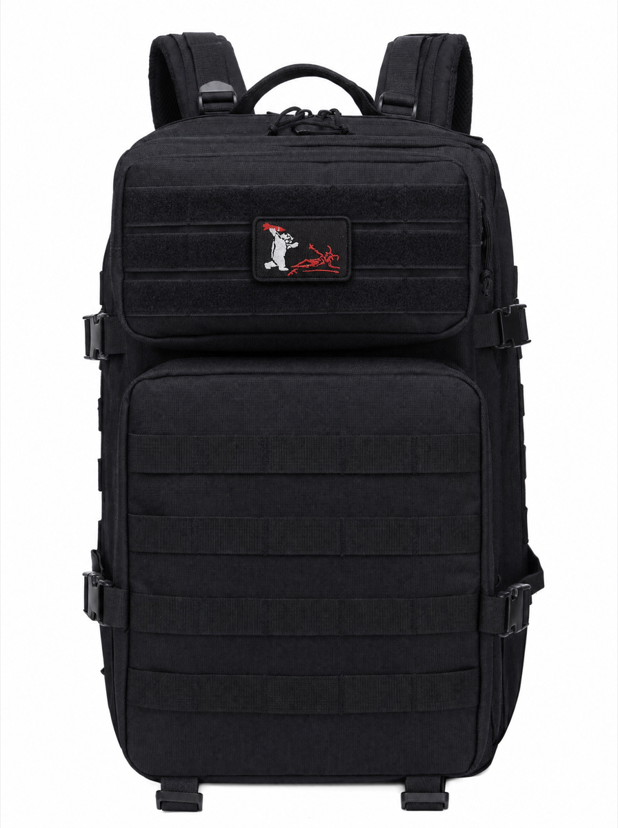 Cat vs Devil Patch - on backpack