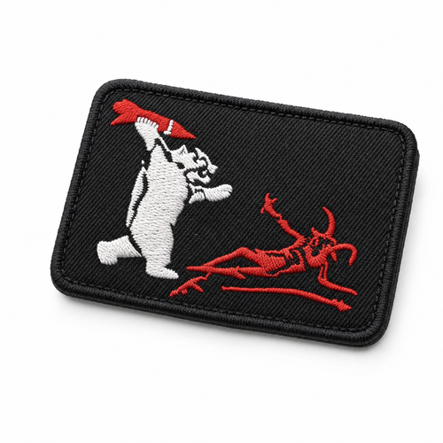 Cat vs Devil Patch - front view