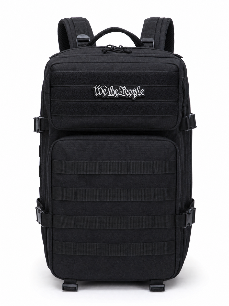 We The People Patch - on backpack