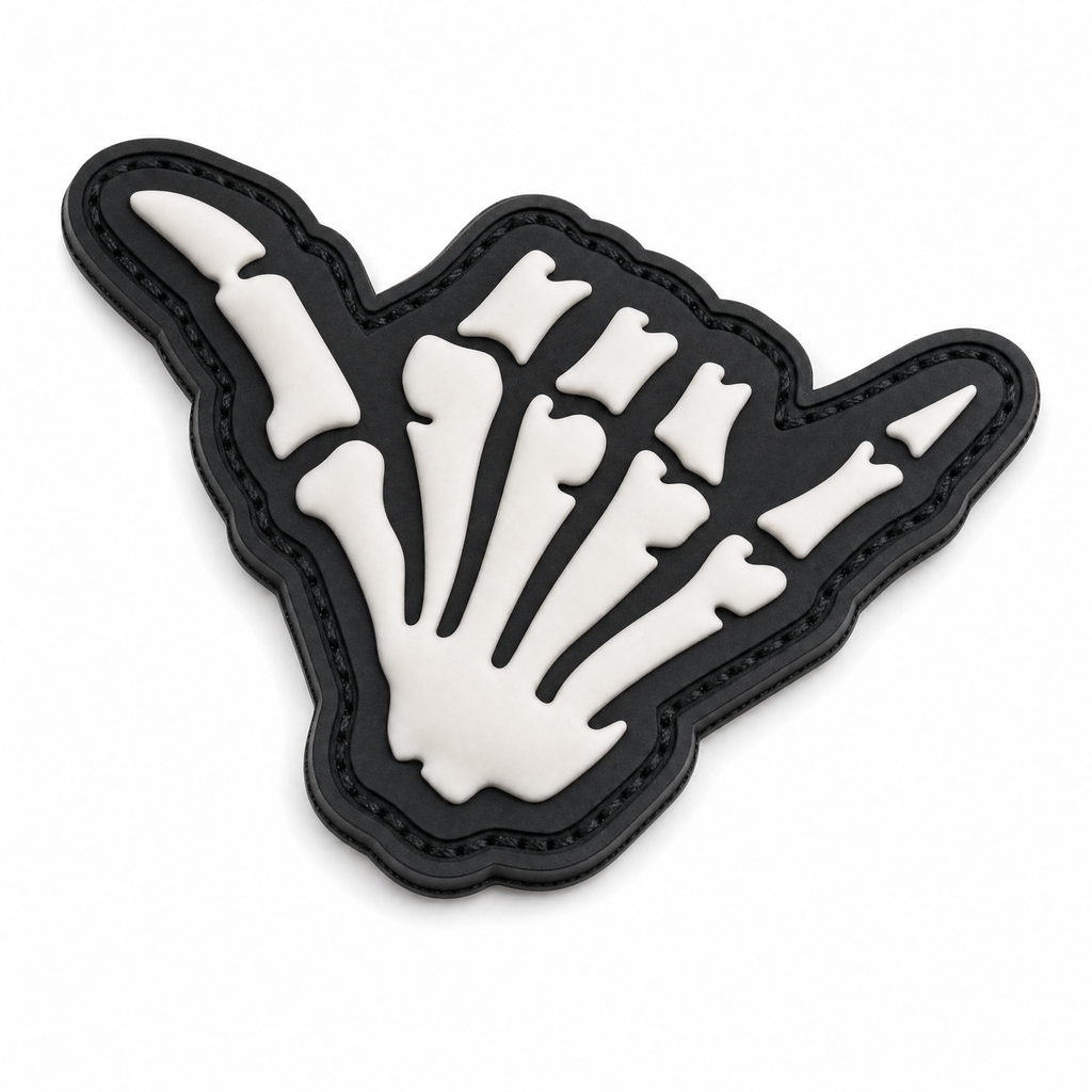 Shaka Skeleton Patch - front view
