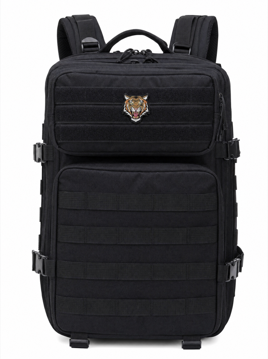 Tiger Patch - on backpack