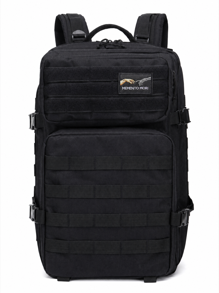 Memento Mori Patch - on backpack