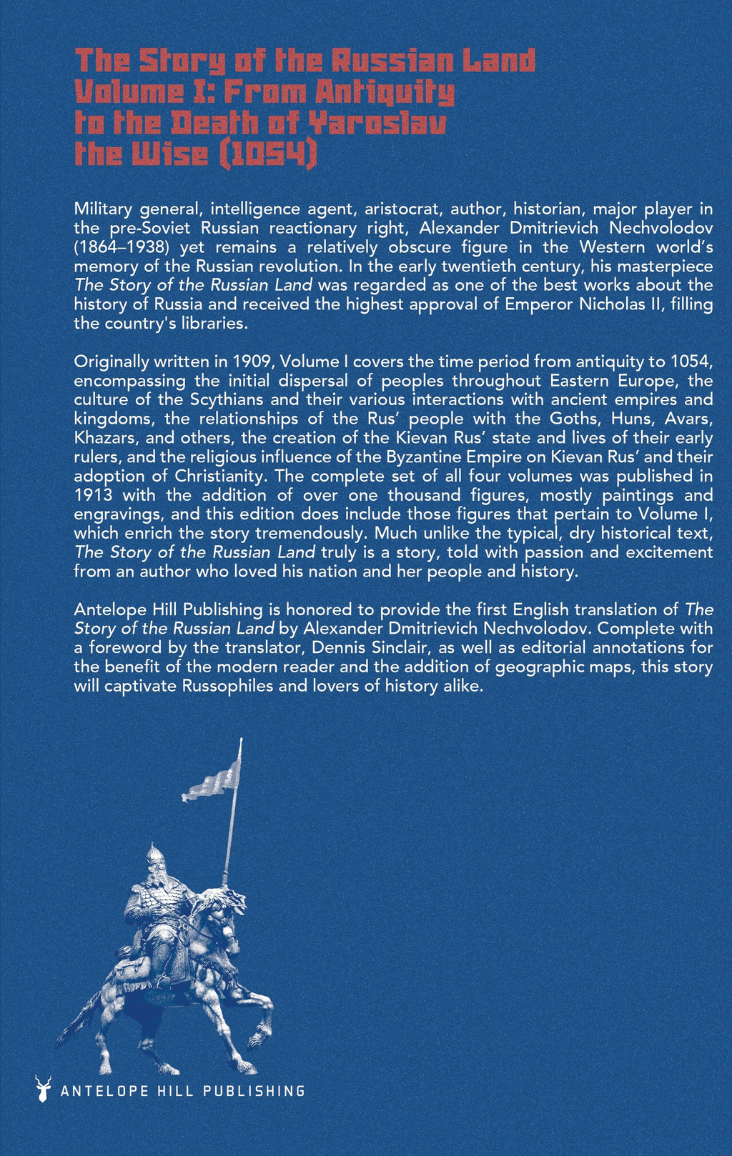 Story of the Russian Land, Vol. I - Back Cover