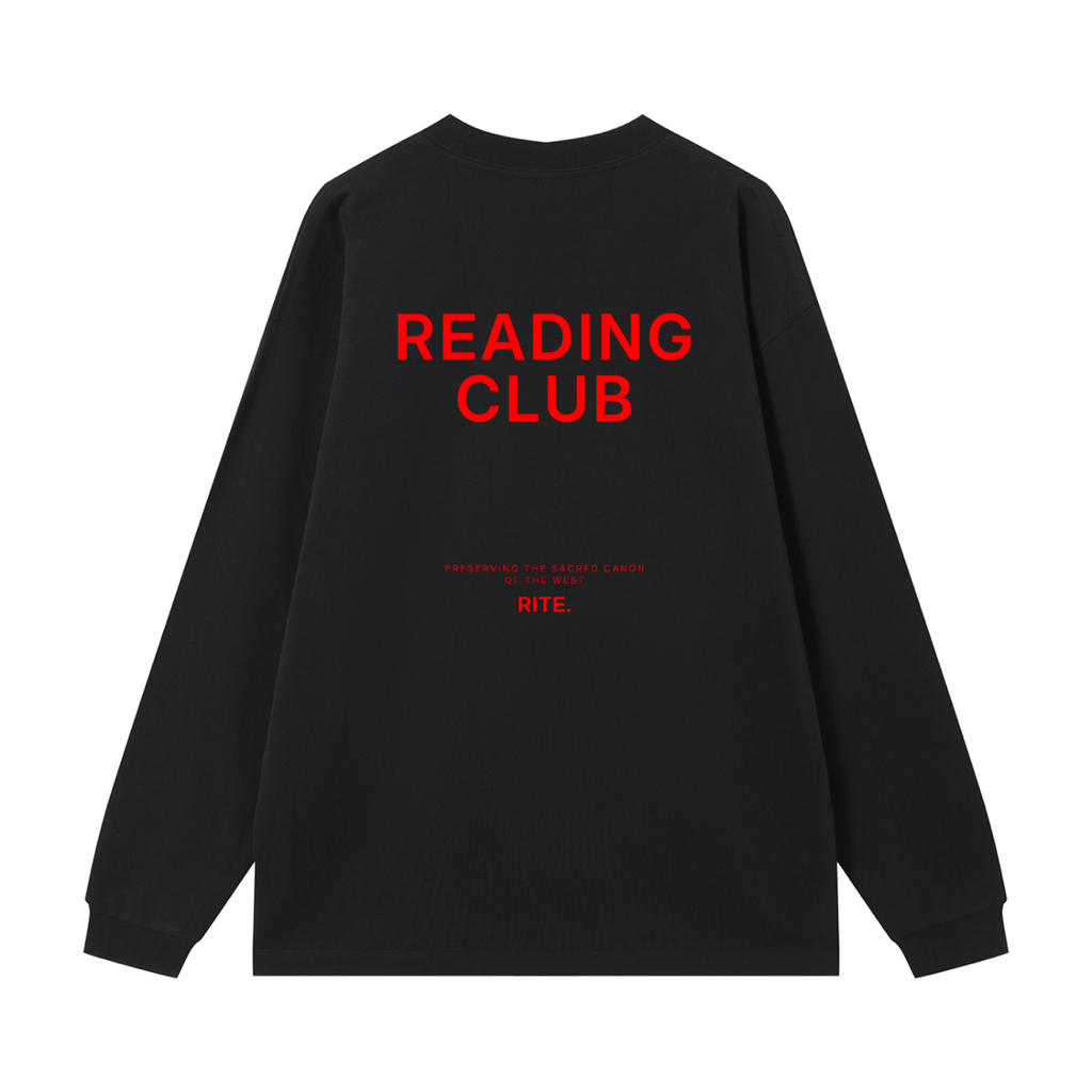 "Reading Club" Long Sleeve — Black