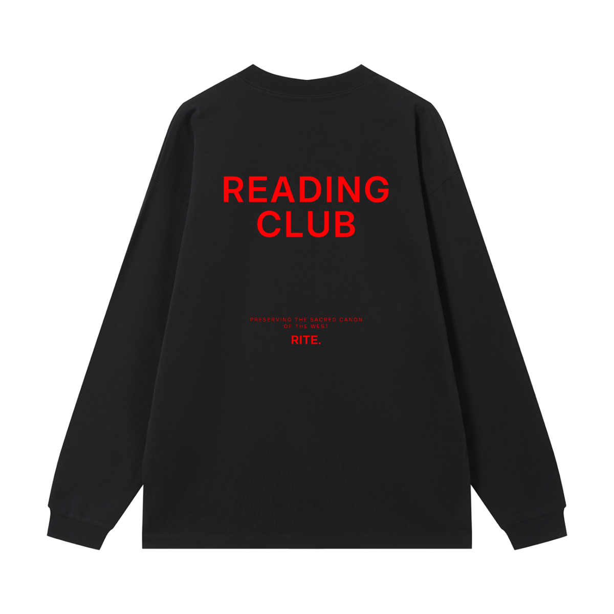 "Reading Club" Long Sleeve — Black