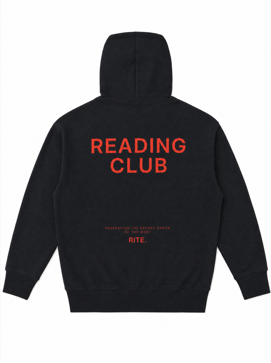"Reading Club" Hoodie — Black
