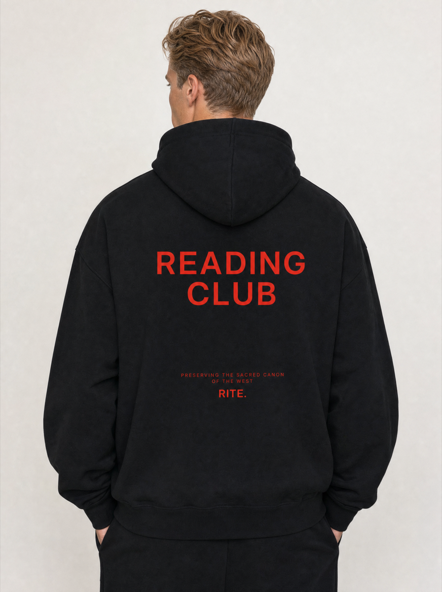 "Reading Club" Hoodie — Black