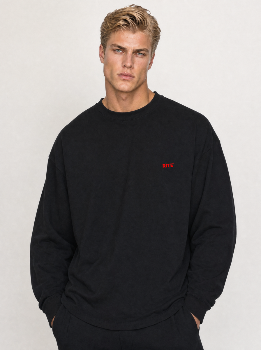 "Reading Club" Long Sleeve — Black
