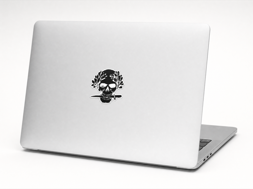 YOU KNOW WHAT sticker on laptop
