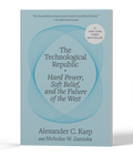 The Technological Republic: Hard Power, Soft Belief, and the Future of the West — 3D product photo