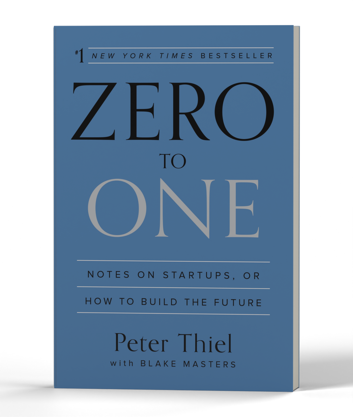 Zero to One: Notes on Startups, or How to Build the Future — 3D product photo